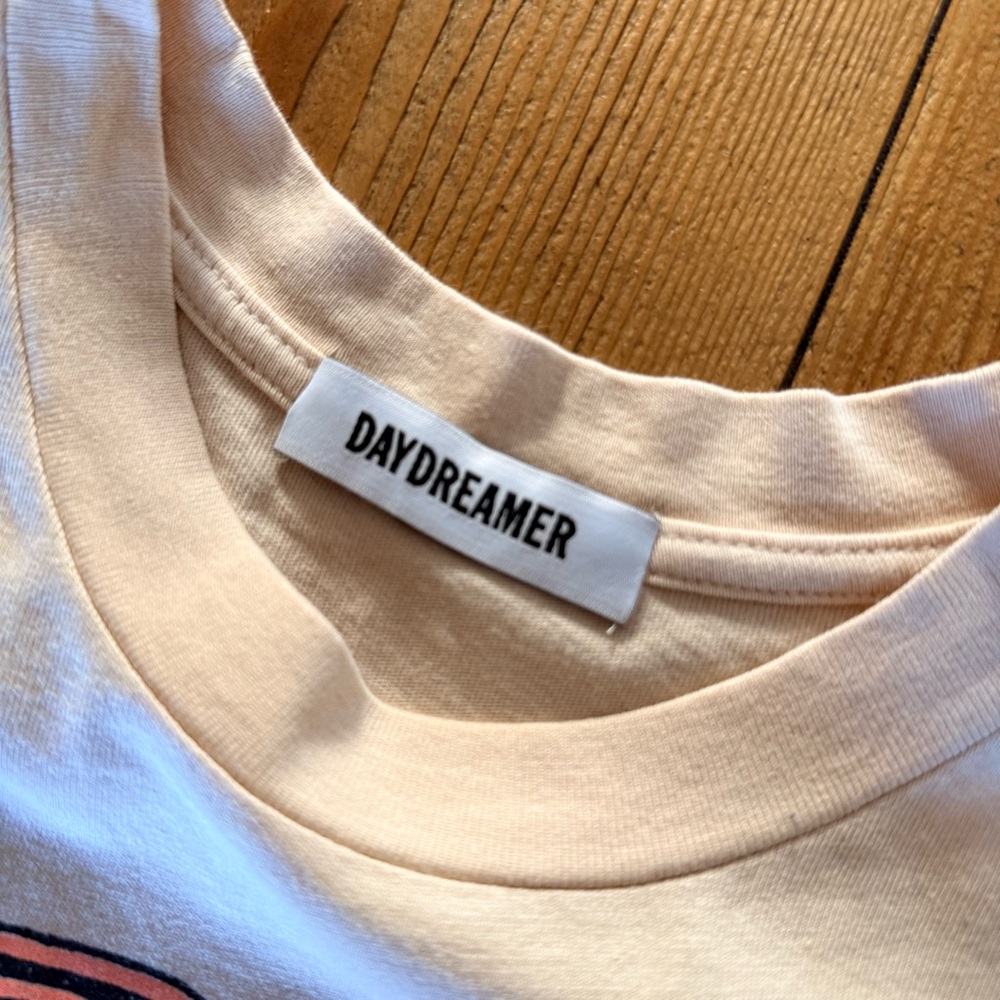 Daydreamer Cream Graphic Tee with Black Label - Picture 2 of 3